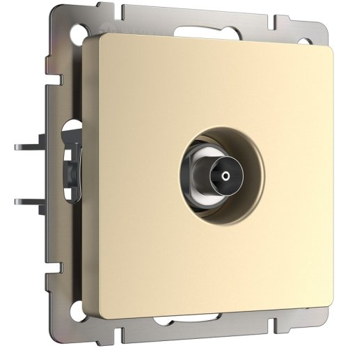 Розетка TV Оконечная без рамки Werkel 1-м. шампань металлик картинка